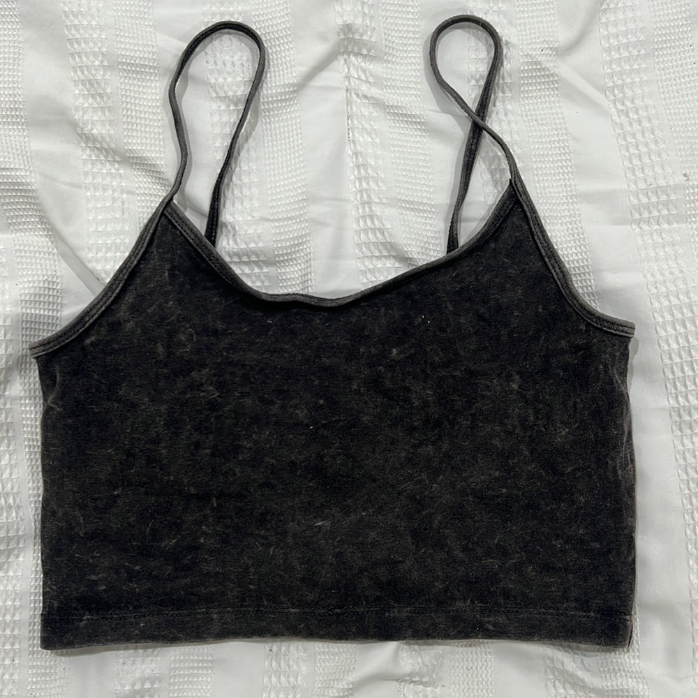 Dark grey crop top!
